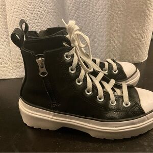 Black High-Top Sneakers | Converse | chunky lug sole